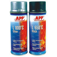 APP Heat resistant paint spray, black 400ml